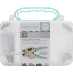 Discount Caja Crop-A-Dile Aqua con ojales Herramientas Para Tela