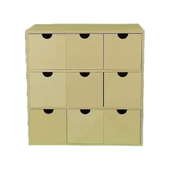 Sale Caja cuadrada con nueve cajones Maderas