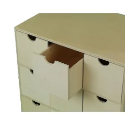 Sale Caja cuadrada con nueve cajones Maderas