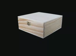 Discount Caja cuadrada de madera grande Organización|Maderas