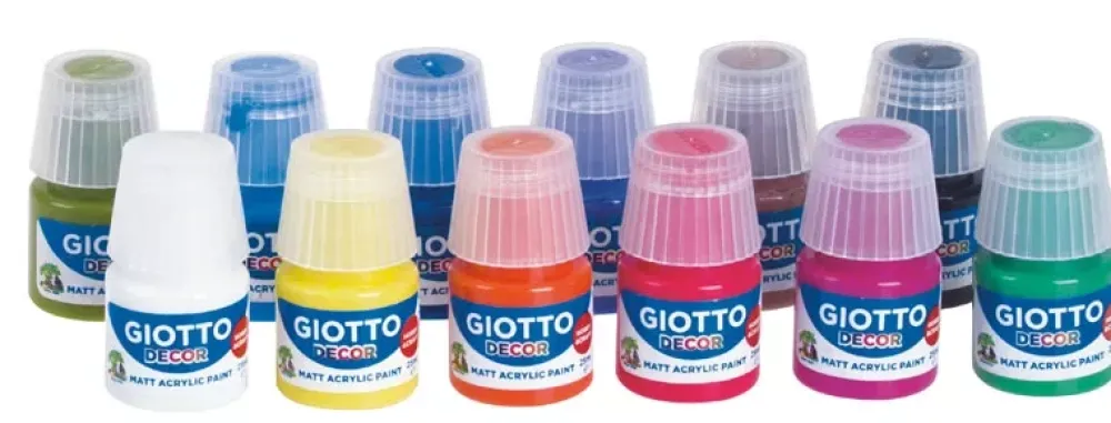Clearance Caja de 12 Témperas Decor Acrylic 25ml Niños Niños Y Regalos