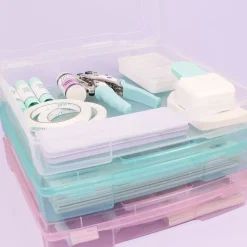 Outlet Caja de Almacenamiento Grande Rosa Organización