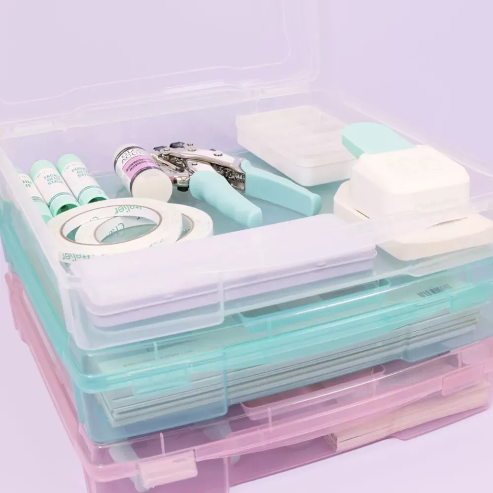 Outlet Caja de Almacenamiento Grande Rosa Organización