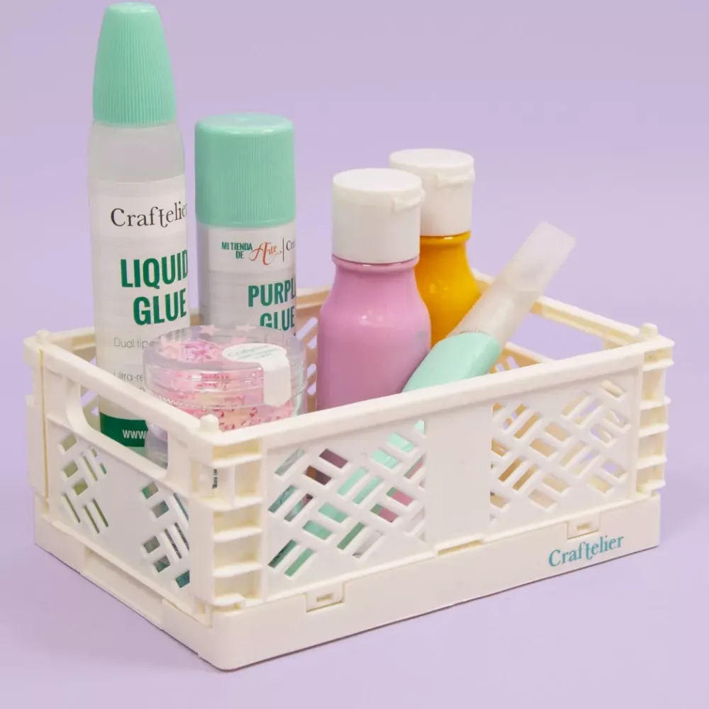 Outlet Caja de almacenamiento plegable Pequeña Blanca Organización