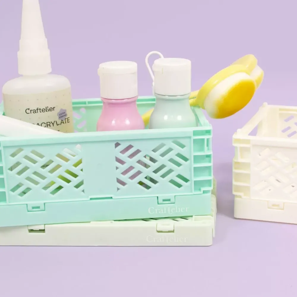 Outlet Caja de almacenamiento plegable Pequeña Blanca Organización