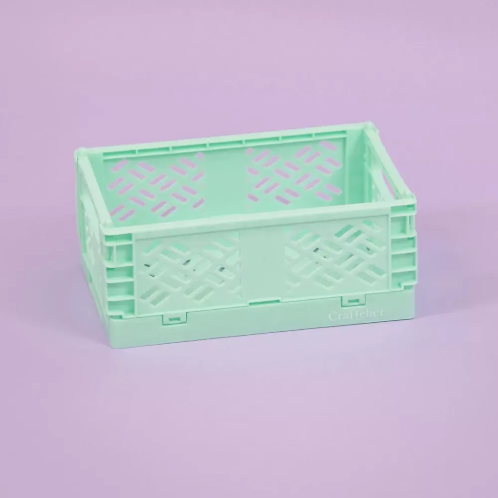 Hot Caja de almacenamiento plegable Pequeña Turquesa Organización