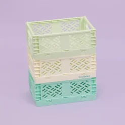Hot Caja de almacenamiento plegable Pequeña Turquesa Organización