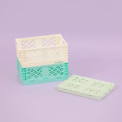 Hot Caja de almacenamiento plegable Pequeña Turquesa Organización