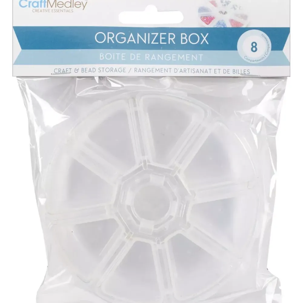 Clearance Caja de almacenamiento redonda con 8 compartimentos Organización