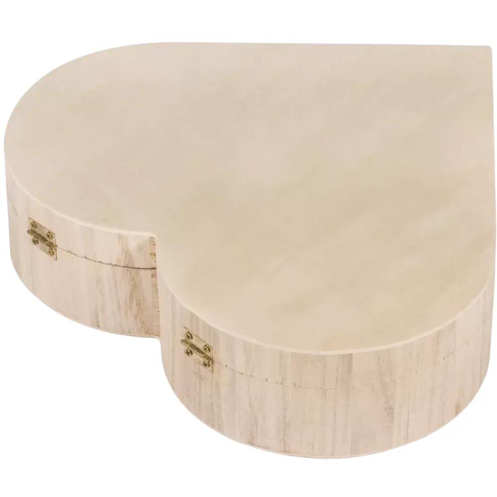 Outlet Caja de corazón en madera Organización|Maderas