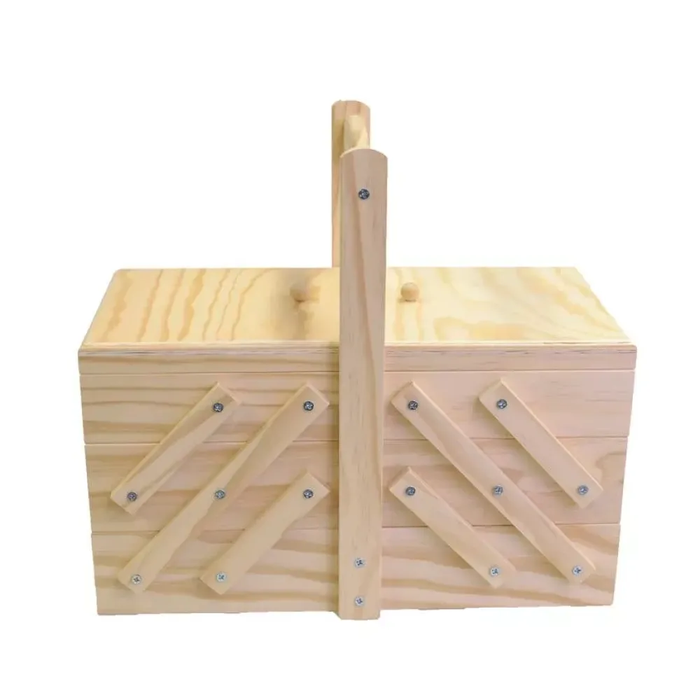 New Caja de costura de madera Maderas