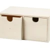 Caja de Madera 2 Cajones Maderas|Organización