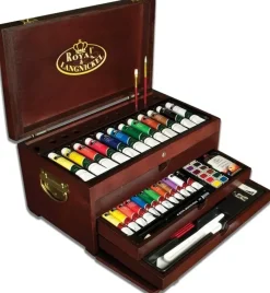 Sale Caja de Madera 80 Piezas Artist Premier Pinturas Acrílicas