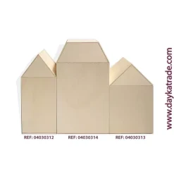 Hot Caja de Madera Casita Mediana Dayka 15x25cm Organización|Maderas