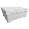 Discount Caja de madera con 3 divisores tapa ondulada Maderas