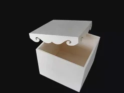 New Caja de madera con tapa decorada Organización|Maderas