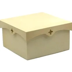 Sale Caja de madera cruces 19,5×19,5cm Organización|Maderas