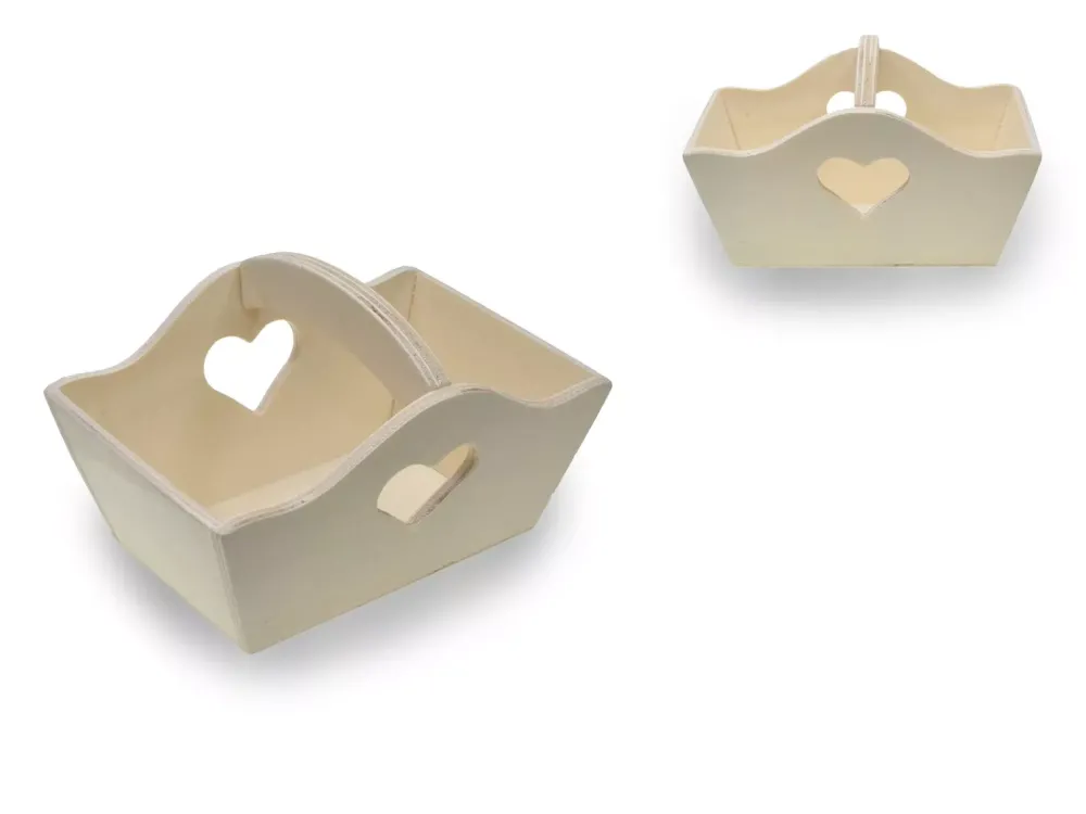 Clearance Caja de Madera Mini Corazones Organización|Maderas