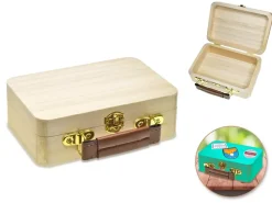 Caja Maleta Pequeña de Madera Maderas|Organización