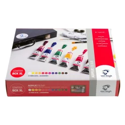 Clearance Caja Maletín acrílicos y accesorios Starter Box XL Pinturas Acrílicas