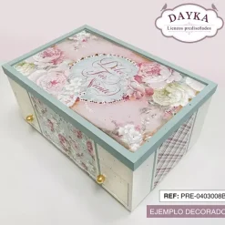 Sale Caja Maquillaje + Tela Prediseñada Dayka Organización