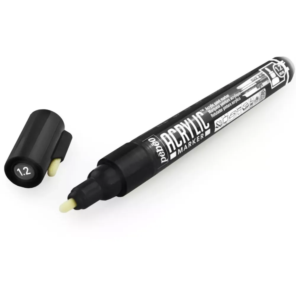 Sale Caja Metálica 12 Rotuladores Acrilic Marker 1.2mm Rotuladores