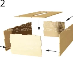 Caja para pañuelos en DM Organización|Maderas