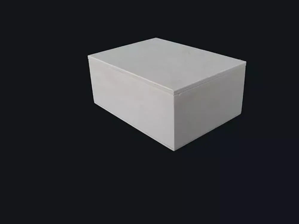 Sale Caja rectangular de chopo con tapa Organización|Maderas