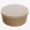 Hot Caja redonda madera de chopo 25,5x10cm Organización|Maderas