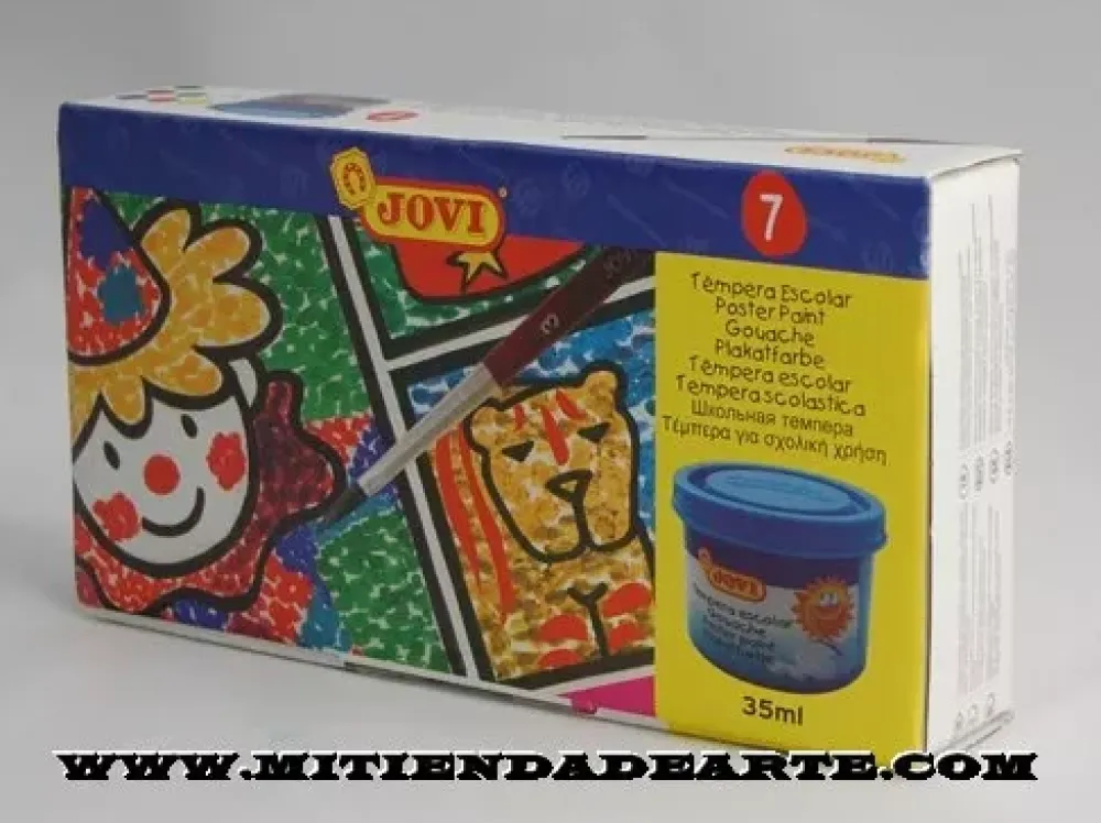 Clearance Caja temperas 35 ml. 7 piezas Niños Niños Y Regalos