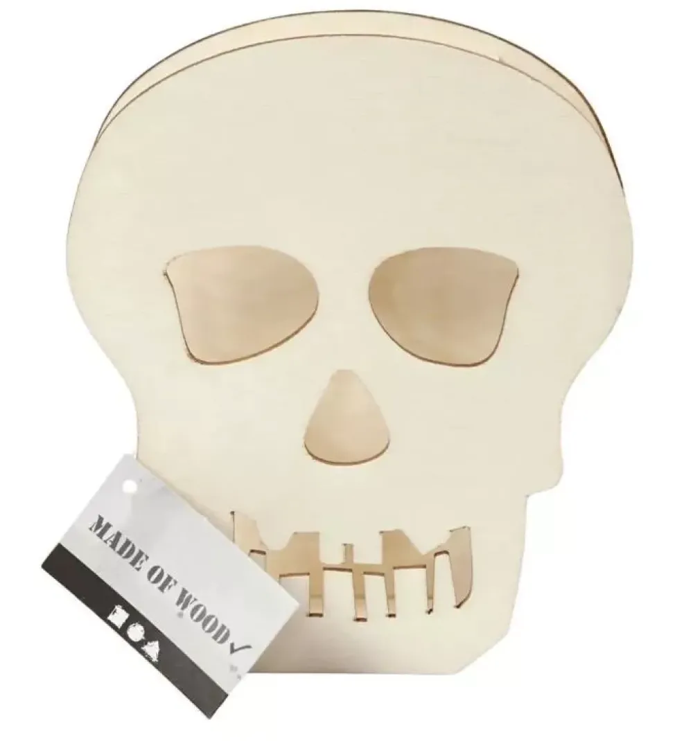 Hot Calavera de Madera Niños Niños Y Regalos|Maderas