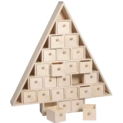 Best Calendario de adviento de madera Árbol con cajones Navidad|Calendarios De Adviento