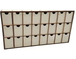 Best Calendario de Adviento rectangular 24 cajones Artemio Organización|Maderas