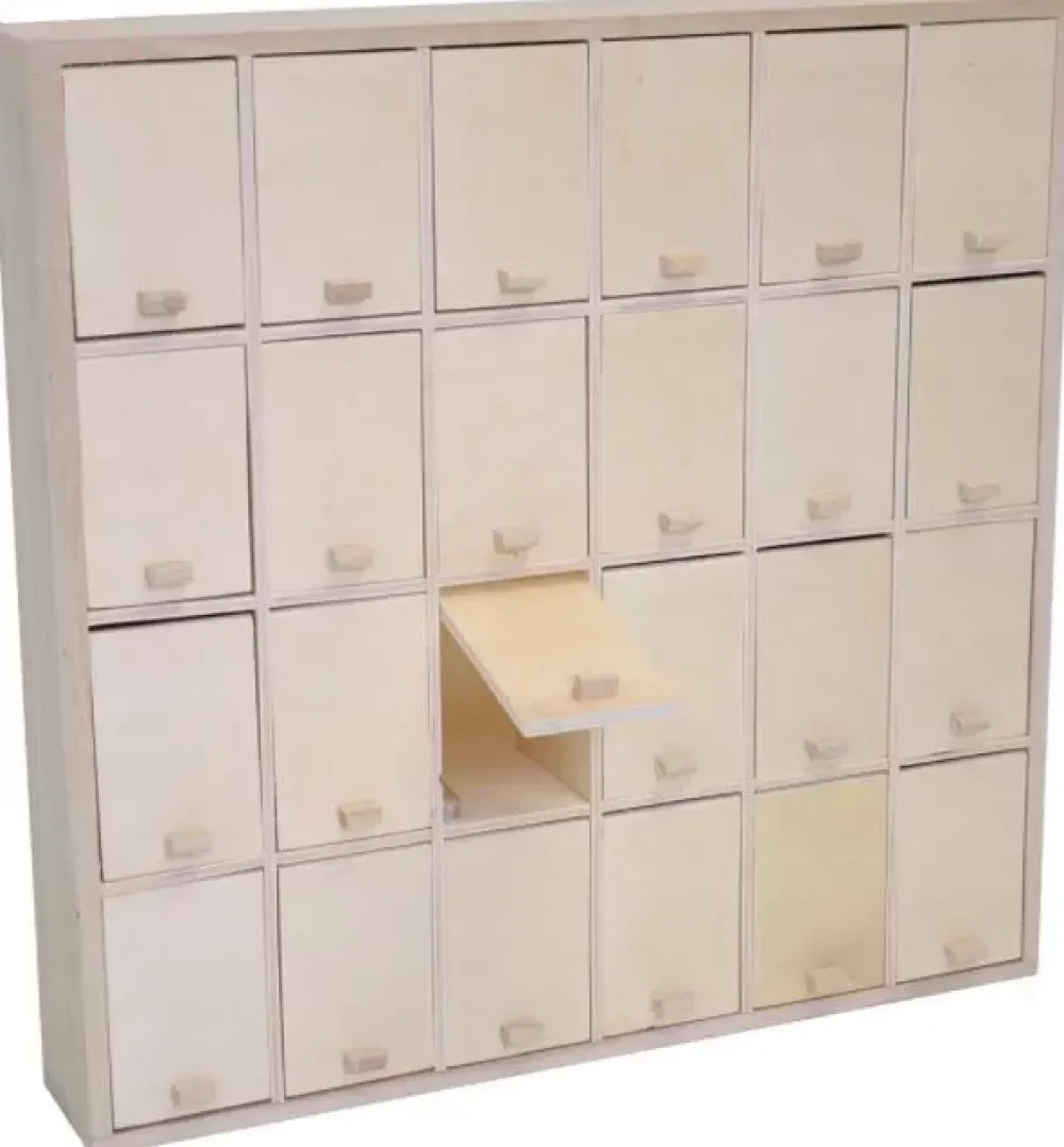 Best Calendario de Adviento Rectangular 24 Puertas Navidad|Calendarios De Adviento