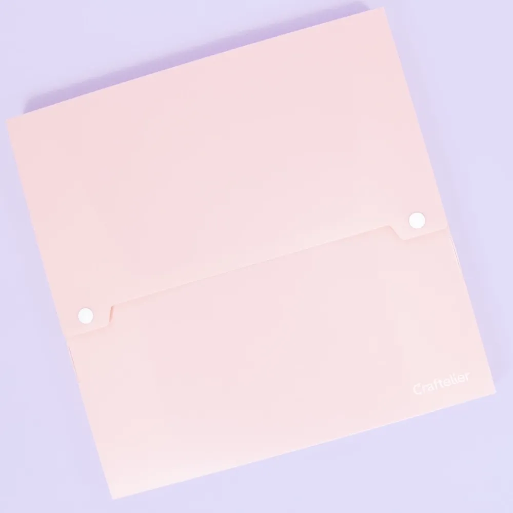 New Carpeta con Profundidad para Papeles Rosa 30x30cm Organización