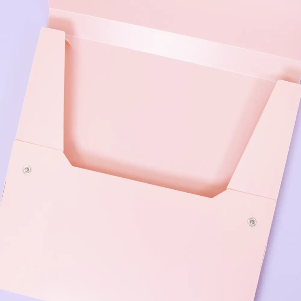 New Carpeta con Profundidad para Papeles Rosa 30x30cm Organización