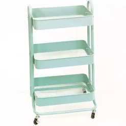 Sale Carrito Con 3 Bandejas Aqua Organización