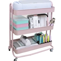 Online Carrito Con 3 Bandejas Blanco Roto 60cm Organización
