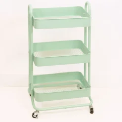 Discount Carrito Con 3 Bandejas Mint Organización