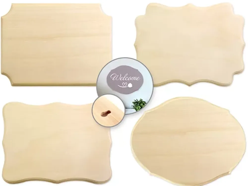 Outlet Cartel de Madera Para Colgar Pequeño Esquinas Decoradas Maderas