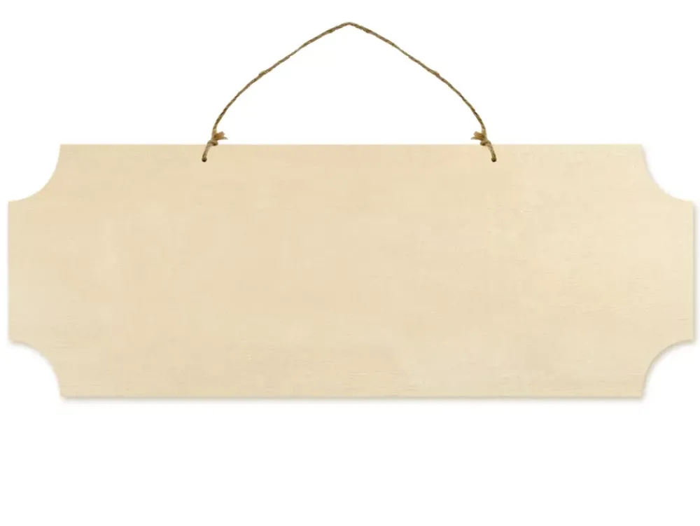 Outlet Cartel de Madera Para Colgar Rectangular Maderas