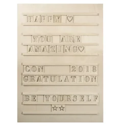 Hot Cartel Letterboard de madera Maderas