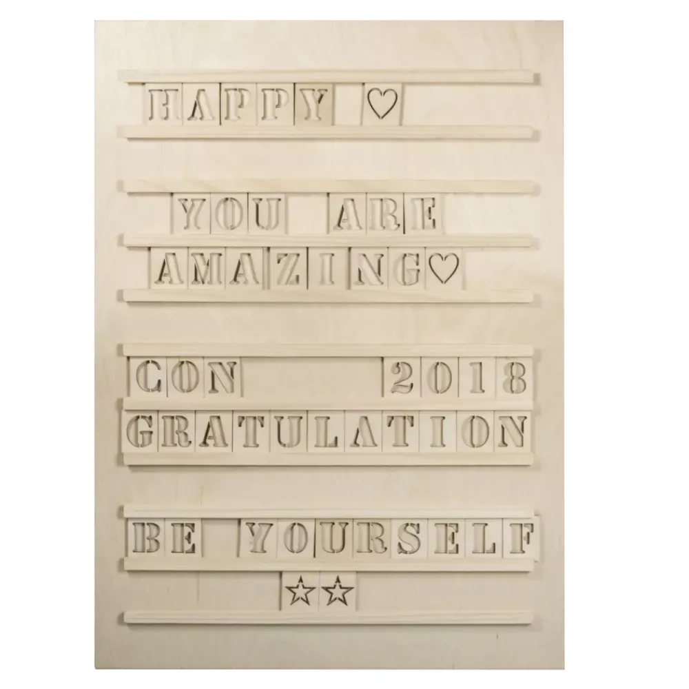 Hot Cartel Letterboard de madera Maderas