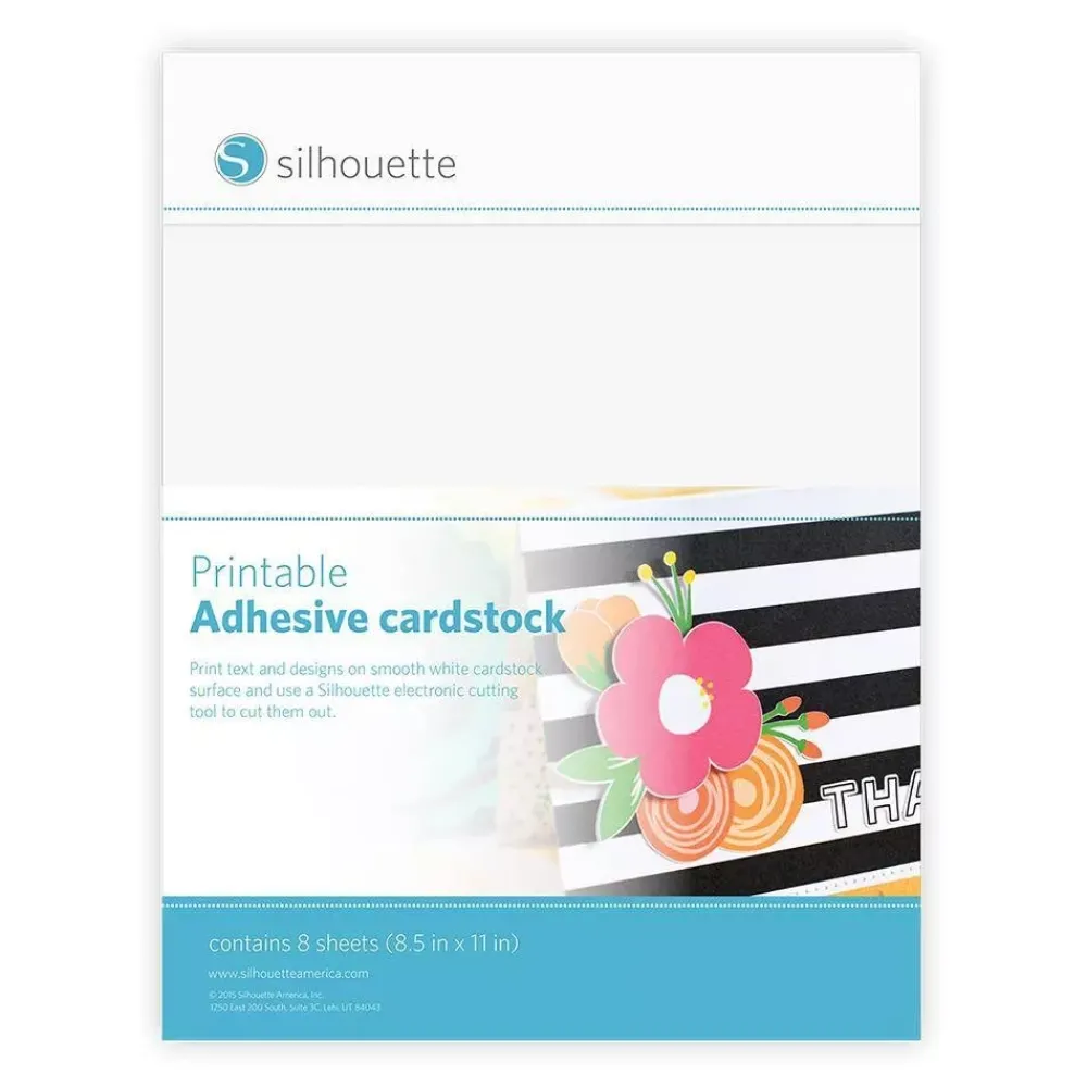 Discount Cartulinas Adhesivas Imprimibles Blanco Silhouette