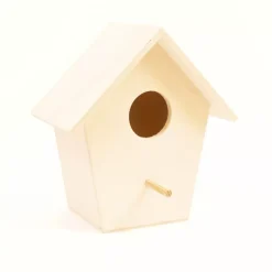 Outlet Casa de Madera para Pájaros Inclinada 17x16cm Maderas
