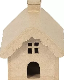 Best Casita de Papel Maché Cartón Y Papel Maché