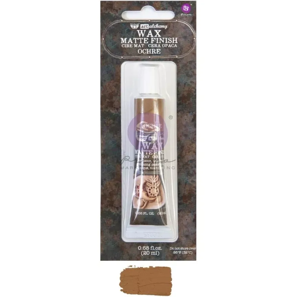 Clearance Cera Mate Opaca Ocre Art Alchemy Finnabair Ceras, Pátinas Y Tintes