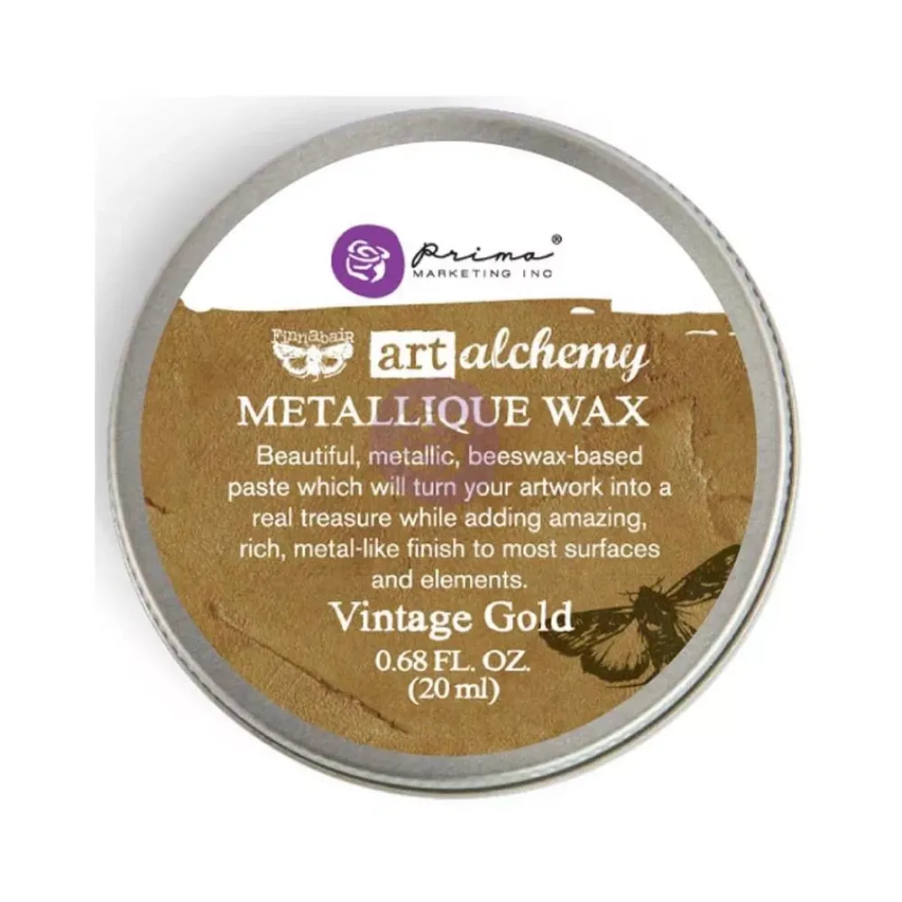 Outlet Cera metálica Art Alchemy Finnabair Vintage Gold Ceras, Pátinas Y Tintes