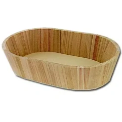 Hot Cesta Ovalada de Madera 30x19cm Maderas