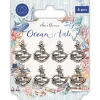 Best Charms Metálicos Anchors Ocean Tale Telas, Sedas Y Fieltro
